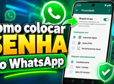 agora crie imagem destaque para "Como colocar senha no WhatsApp" / Mais Tutoriais / MAISTUTORIAIS