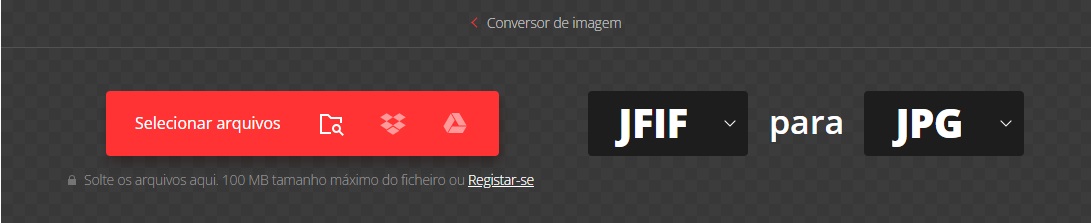 JFIF PARA JPG / Mais Tutoriais