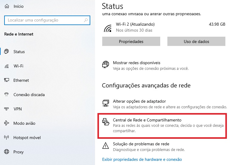 Central de Rede e Compartilhamento no Windows / Mais Tutoriais