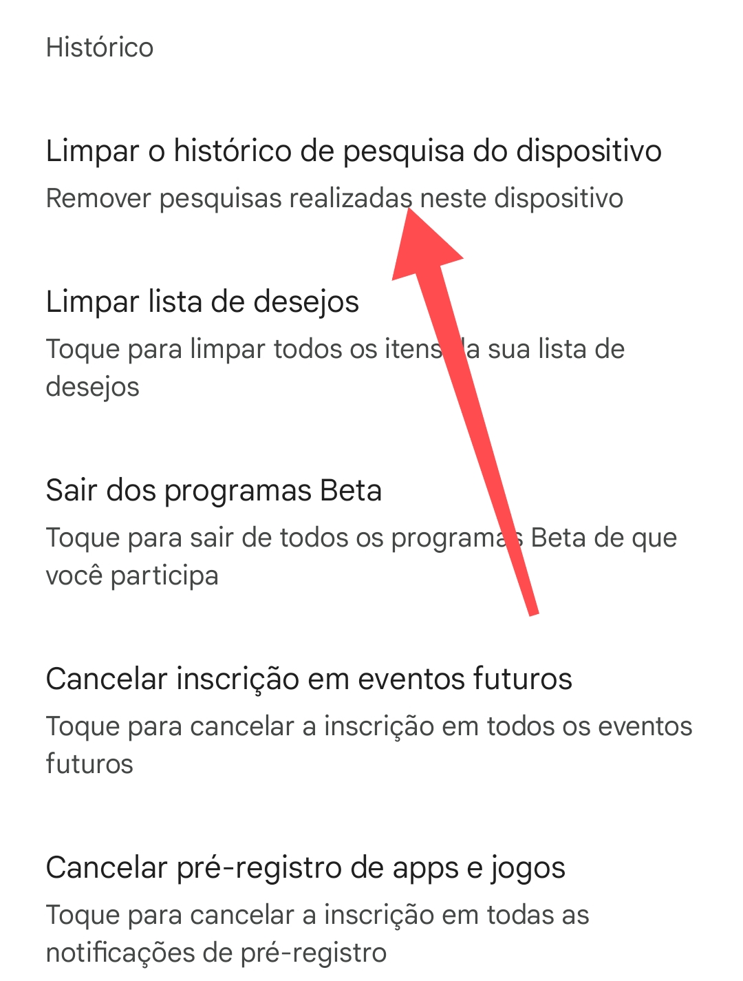 Play Store: limpar o histórico de pesquisa do dispositivo / Mais Tutoriais