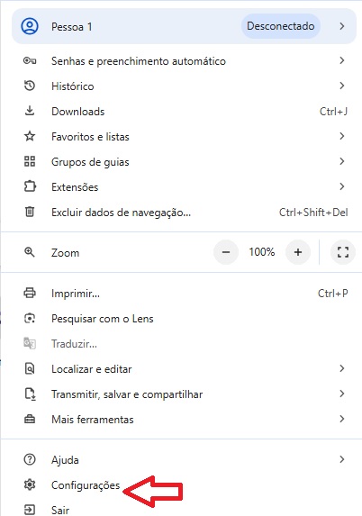 Configurações Google Chrome / Mais Tutoriais / maistutoriais.com.br 