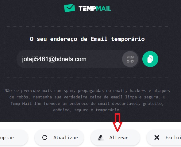 Alterar endereço de e-mail temporário / Mais Tutoriais / maistutoriais