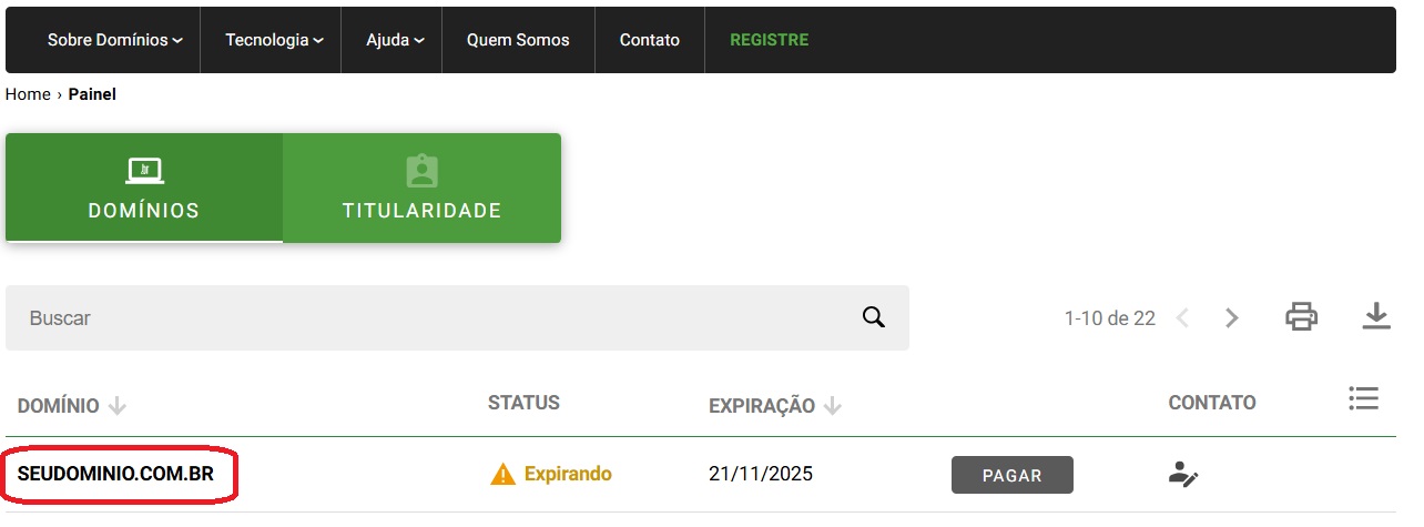 Escolha seu domínio no Registro.br / Mais Tutoriais