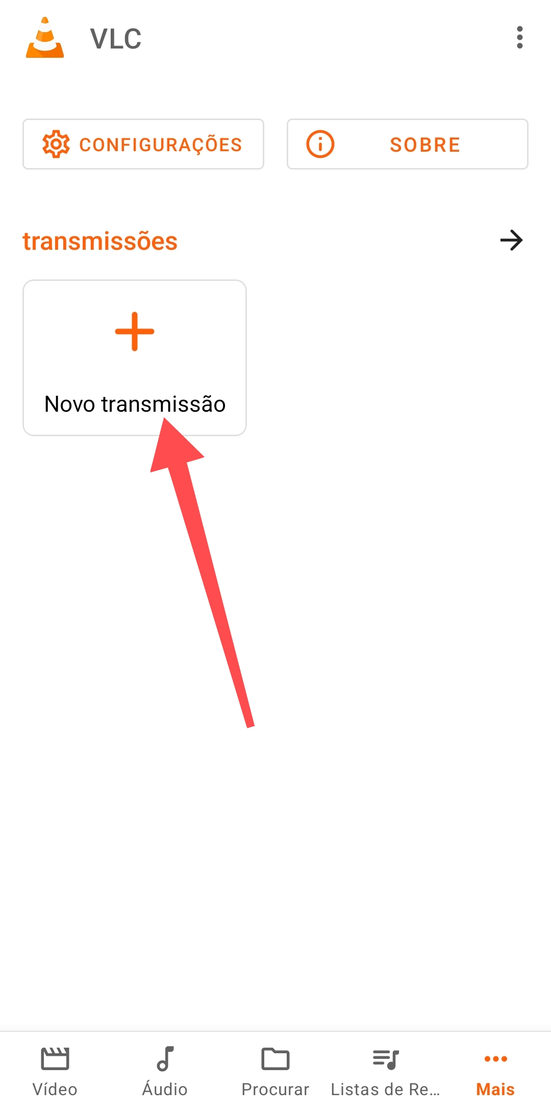 Nova Transmissão VLC / Mais Tutoriais