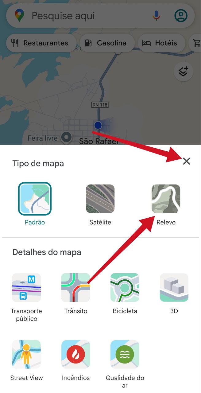 Relevo no Google Maps pelo celular / MAIS TUTORIAIS