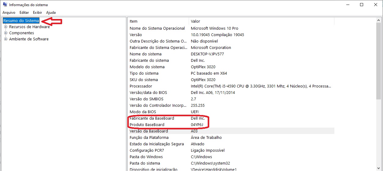 Saber modelo da placa-mãe no Windows / MAIS TUTORIAIS