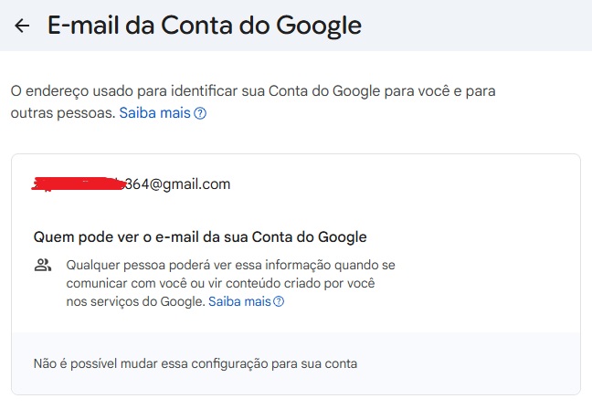Não é possível mudar endereço do Gmail na sua conta / Mais Tutoriais