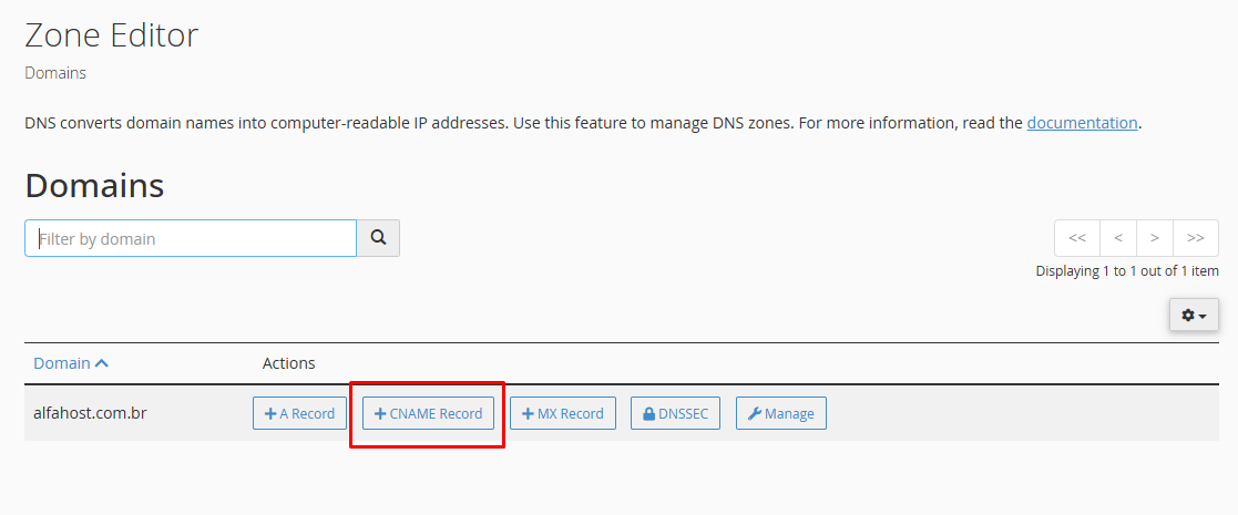 CANEM Record / cPanel / Mais Tutoriis