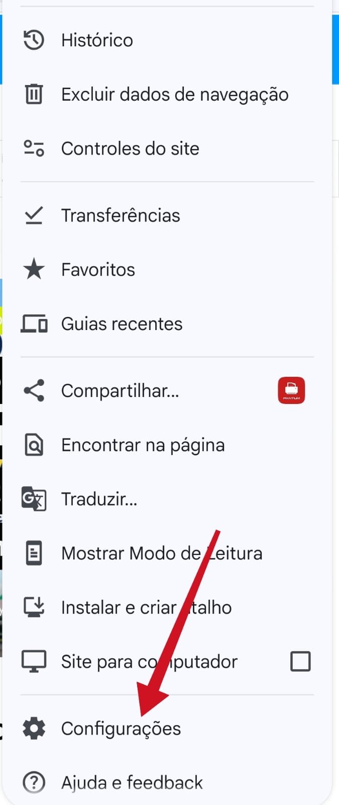 Configurações Chrome no Celular / www.maistutoriais.com.br / MAIS TUTORIAIS