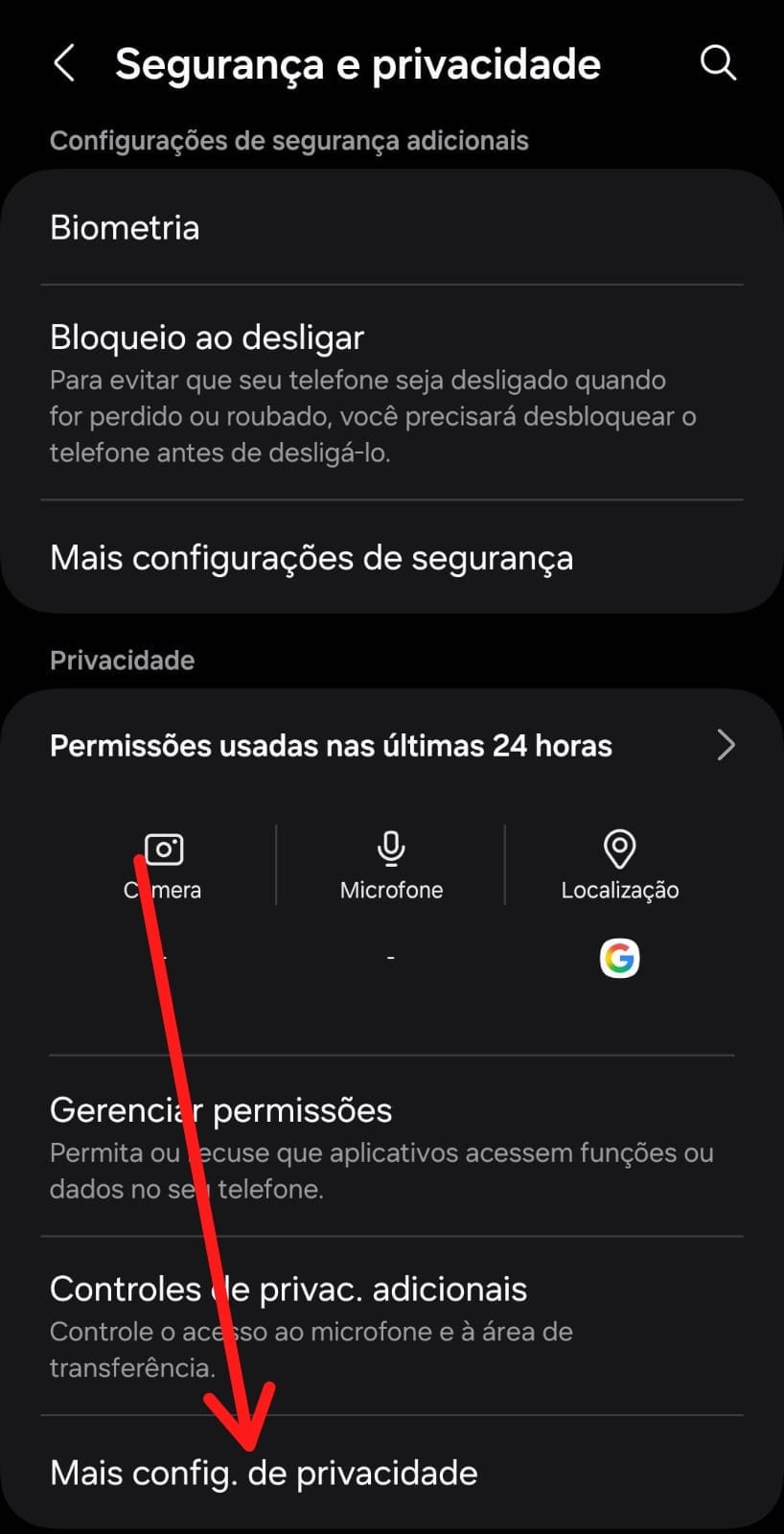Mais Configurações de Privacidade / Celular Samsung / Tirar anúncios e propagandas do Celular Samsung / Mais Tutoriais