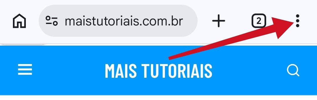 Menu Google Chrome Celular / MAIS TUTORIAIS