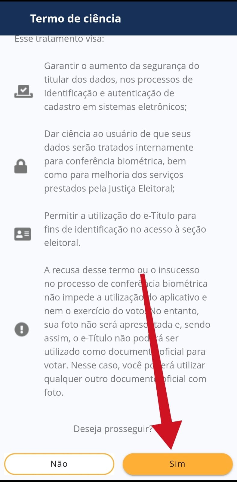 Termos de ciência / e-Título / Mais Tutoriais